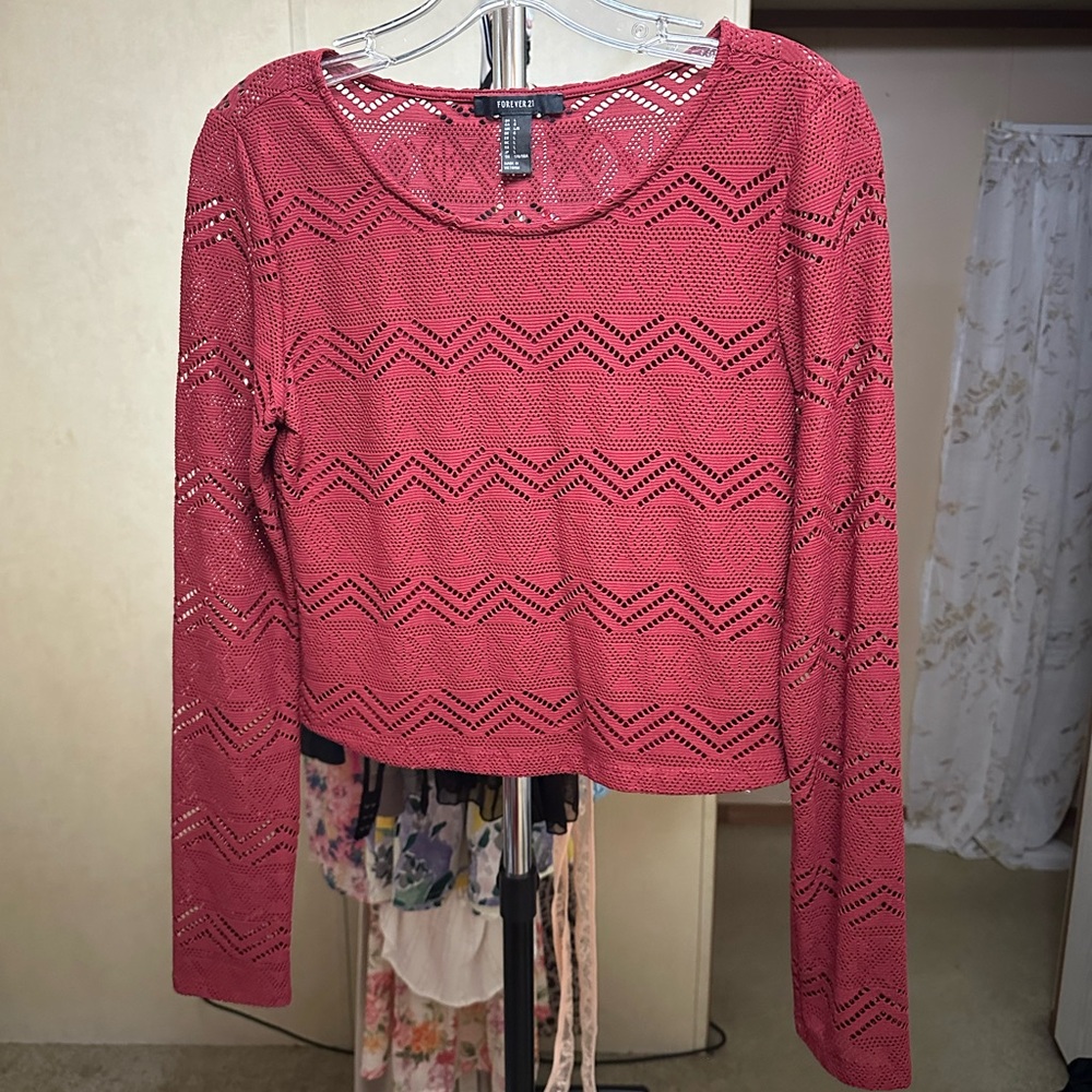 Forever 21 Long Sleeve Crop